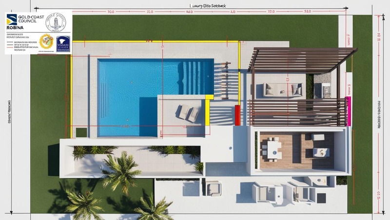 Pergola Robina – 3D Visualization Showing Setback Compliance & Council Approval