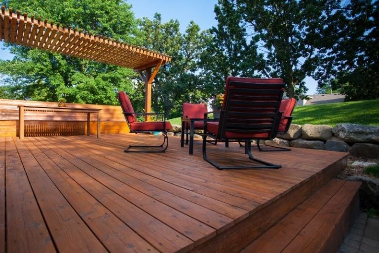 open pergola deck