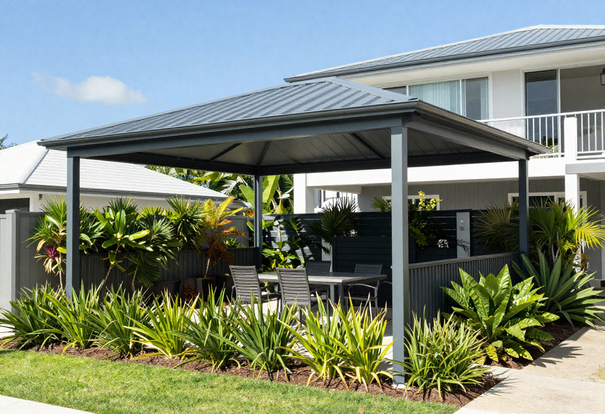 Modern Metal Frame Gazebos with Colorbond steel roof